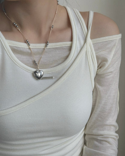 KA357 Handmade Sumsum Necklace - Ivory