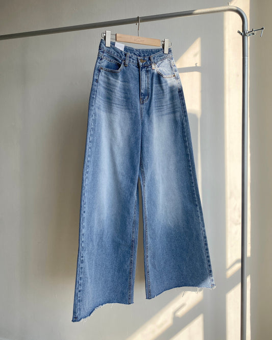 現貨 JN054 Wide Leg Jeans - Blue