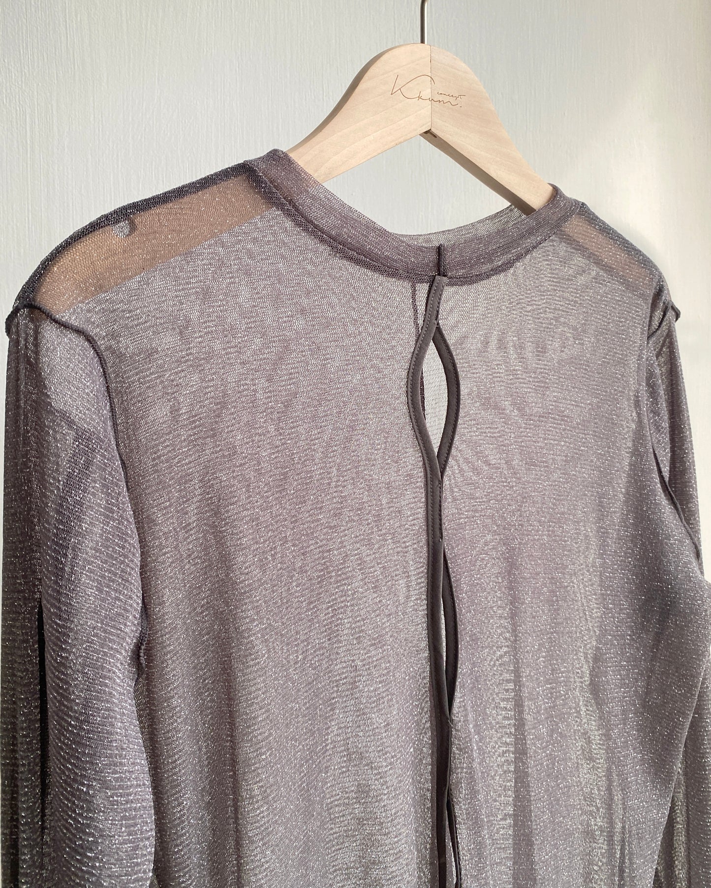 現貨 TP485 JP 2way Sheer Top - Blue | Charcoal