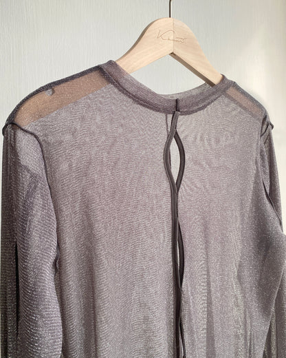 現貨 TP485 JP 2way Sheer Top - Blue | Charcoal