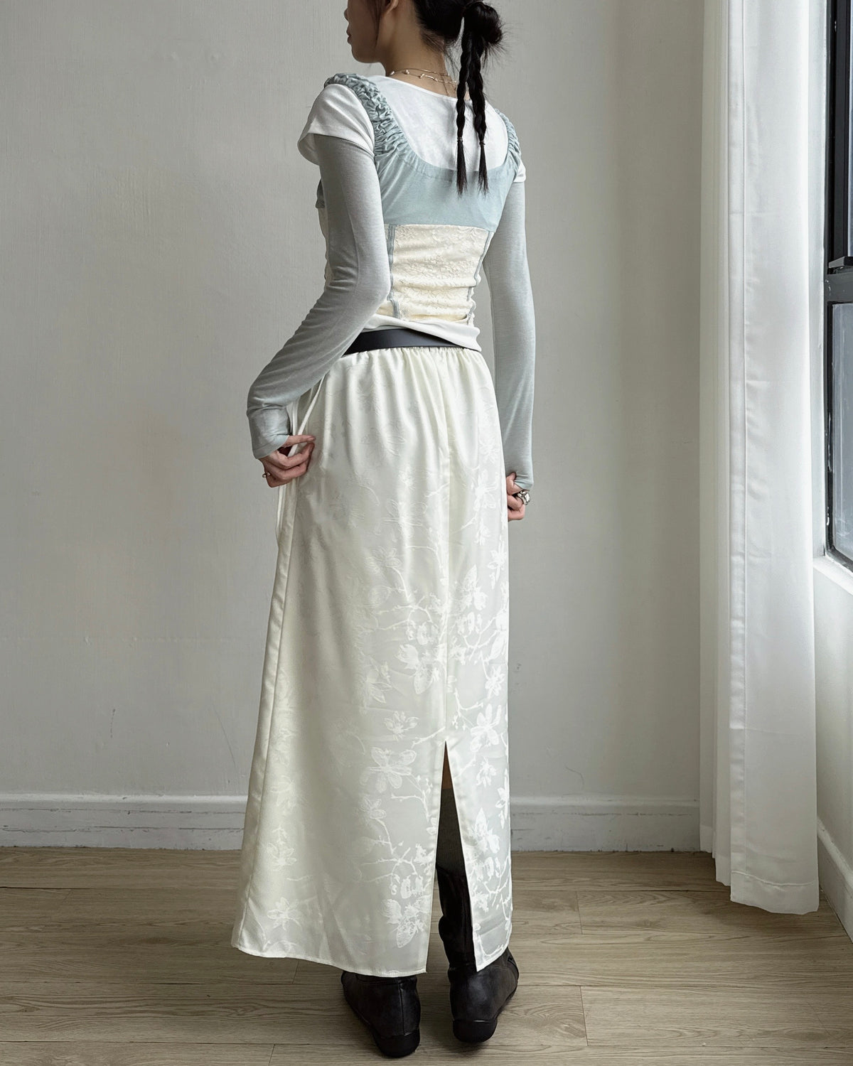 VT328 Lace Sleeveless - Blue | Gray | Black