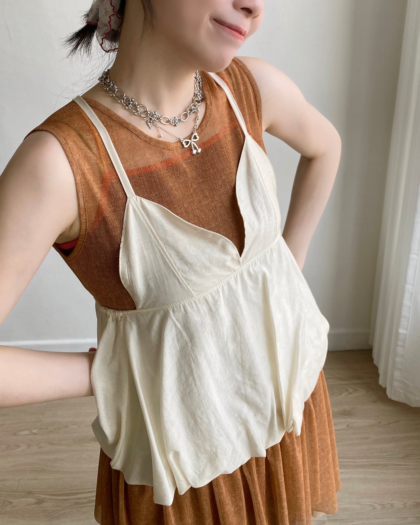 DS270 Sheer Ops - Black | Orange