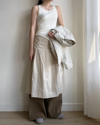 VT260 Layered Vest Set - White | Black | Pink