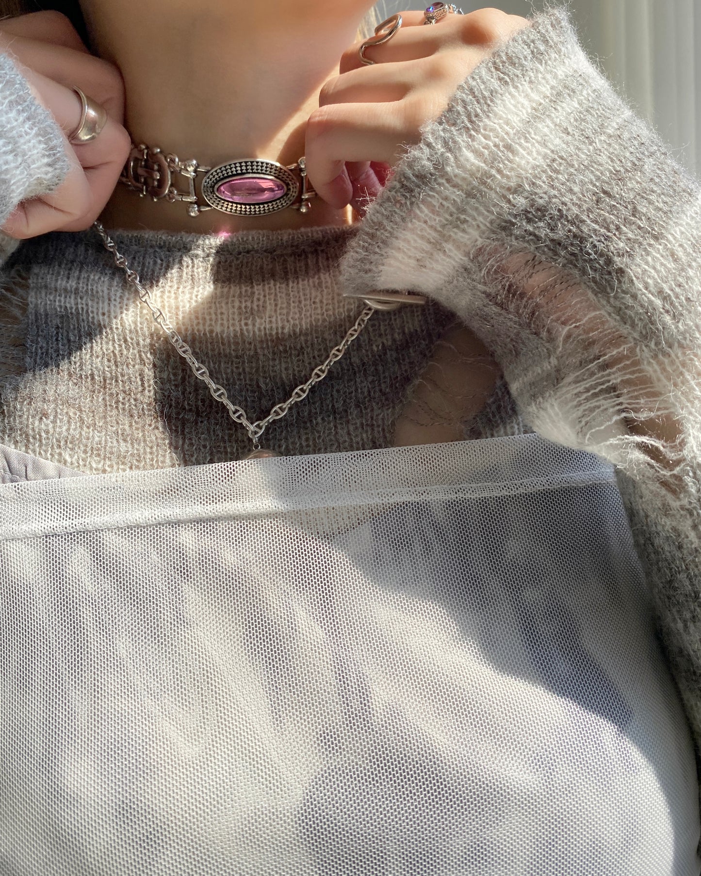 OA007 OtroAccesorio Necklace - Pink