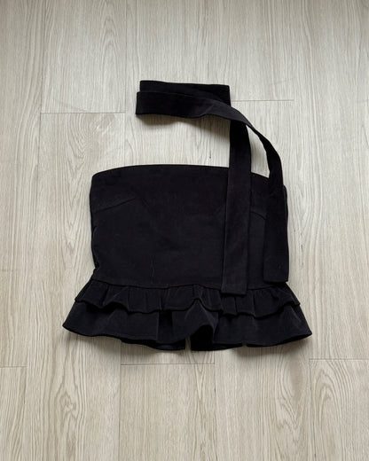 TP567 Corduroy Muffler Top - Mocha | Black