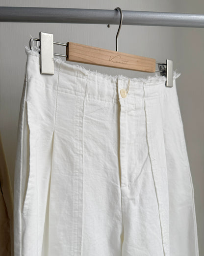 現貨 PT072 Wide Straight-Fit Cotton Pant - White | Beige | Black