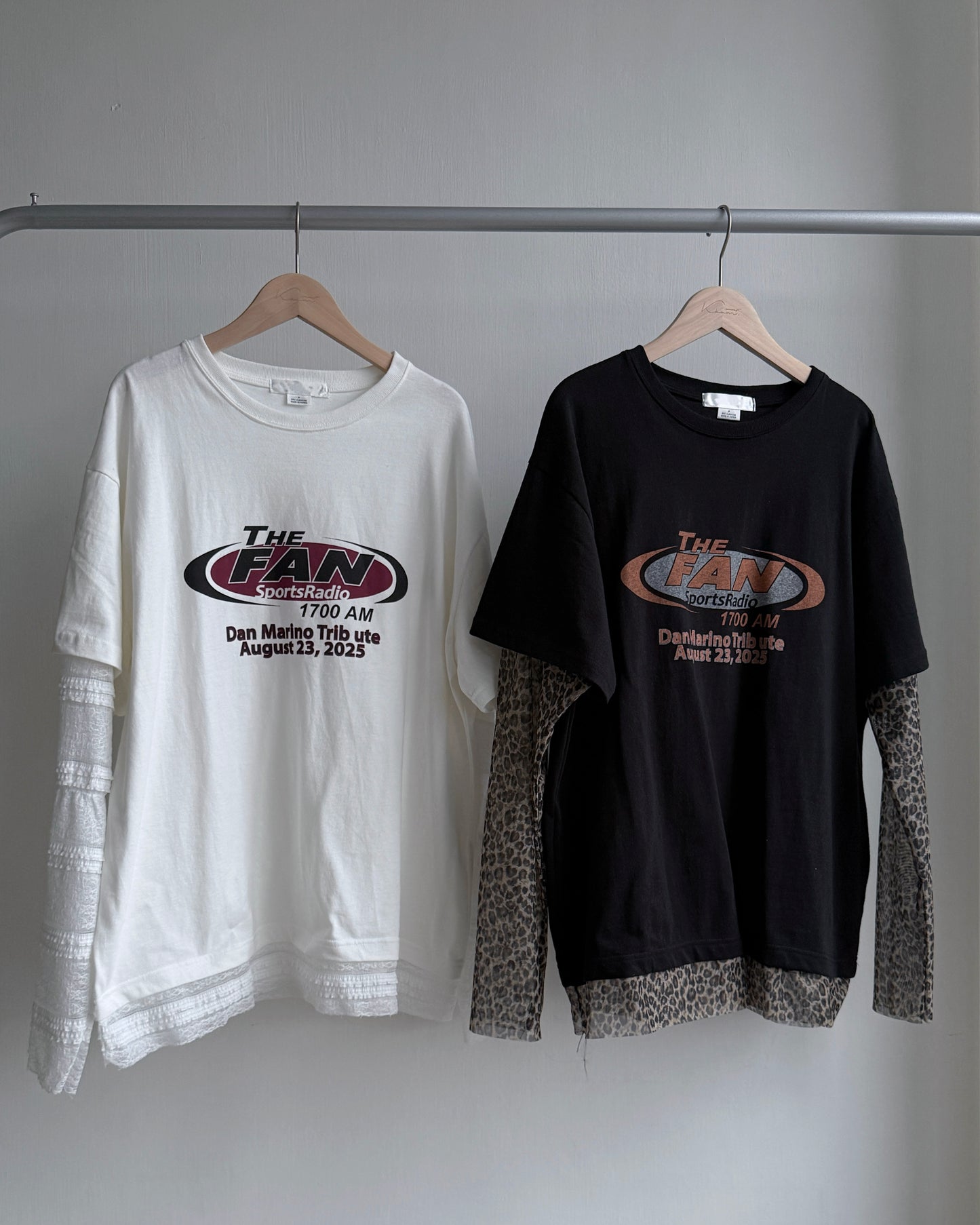 TP552 Layered TEE - Black | White