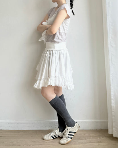 TP600 Patchwork Top - White | Gray | Black