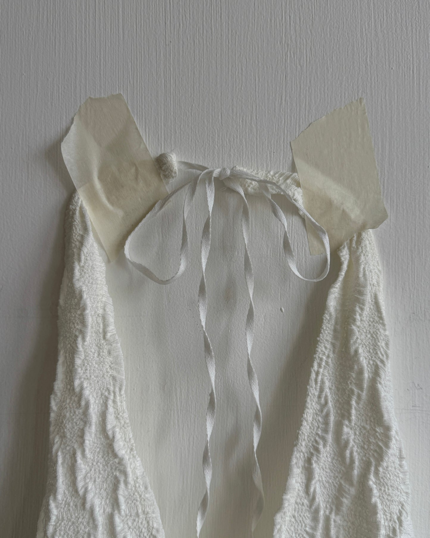 VT296 Half Halter Blouse - Ivory | Black
