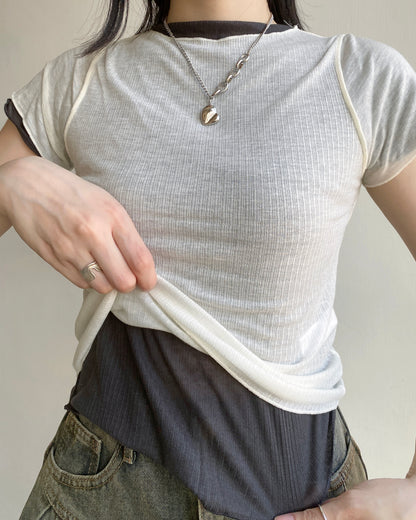TP519 Must Have!!! TEE - White | Gray | Charcoal | Pink