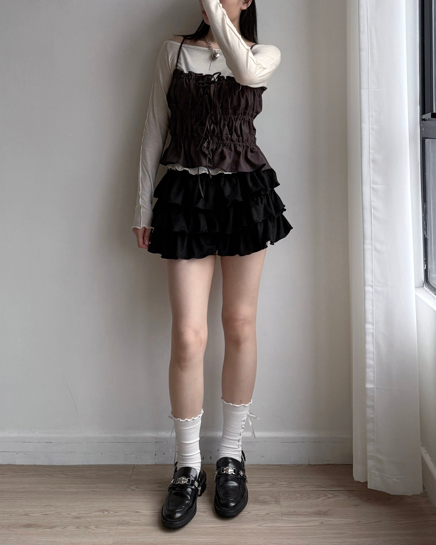 VT264 Eva Vest - Beige | Black