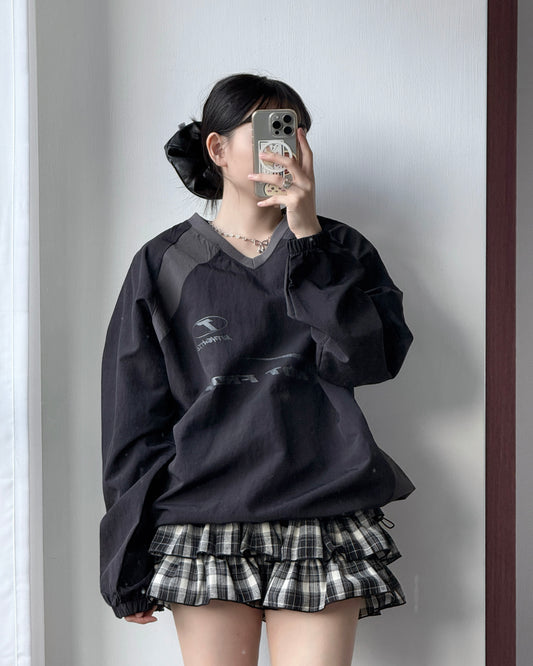 TP550 Nylon Sweatshirt - White | Black