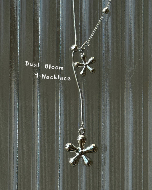 KA430 Dual Bloom Y-Necklace
