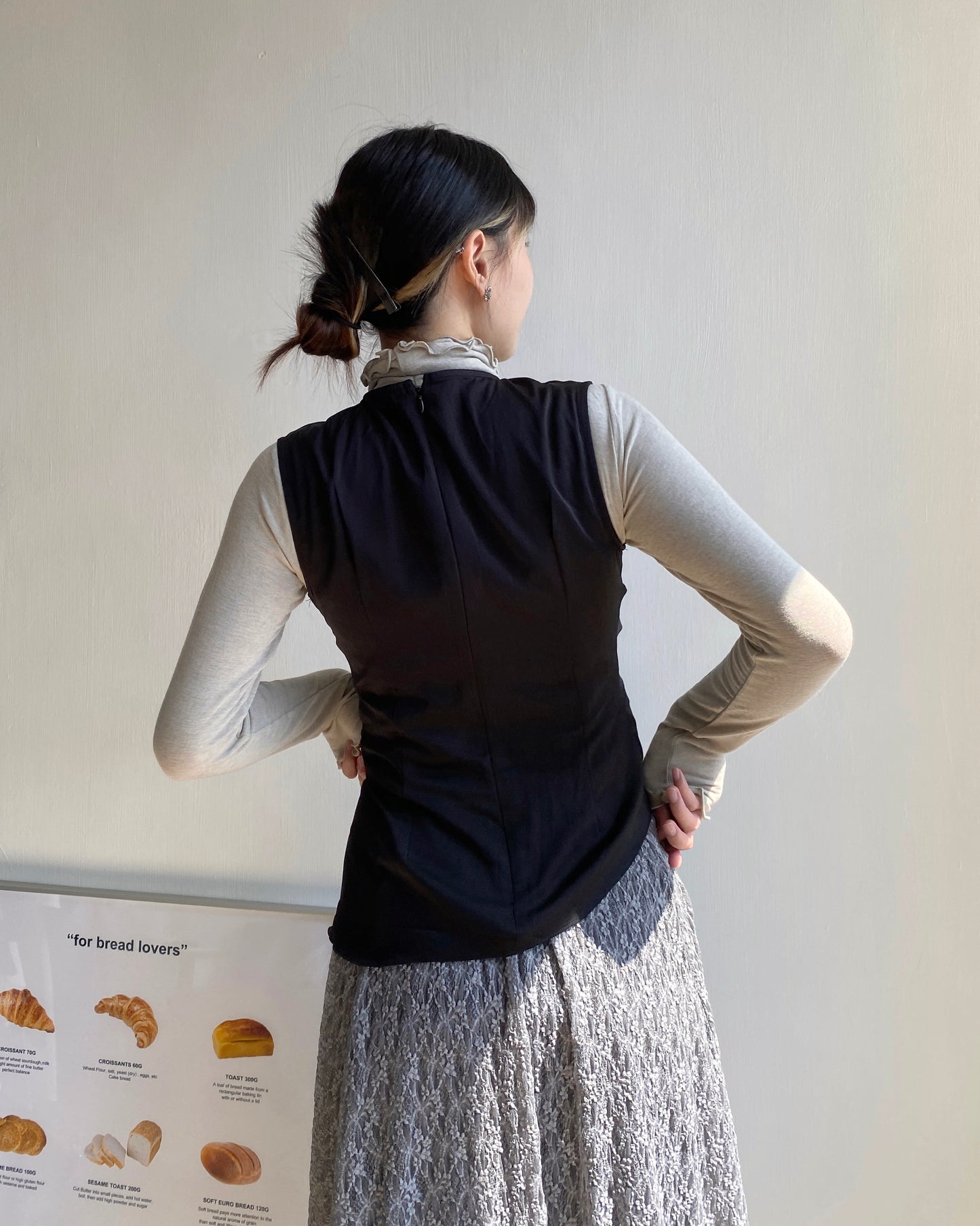 現貨 VT224 Knot Vest - White | Black