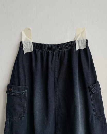 SK215 Balloon Skirt - Dark Denim