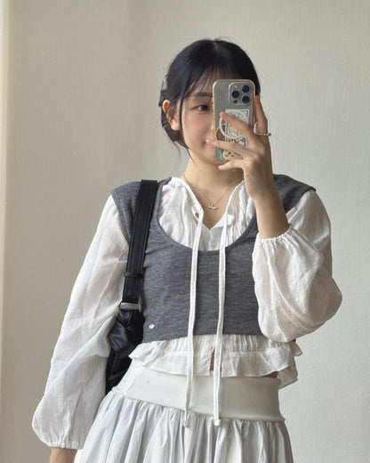 VT335 U-Neck Vest - Black | Cloud | Ivory | Gray