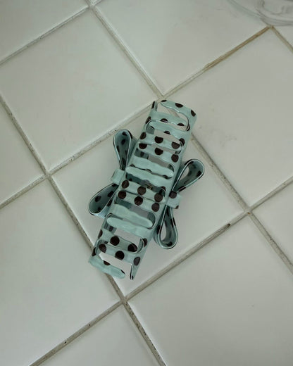 KA440 Polka Dot Bow Claw Clip