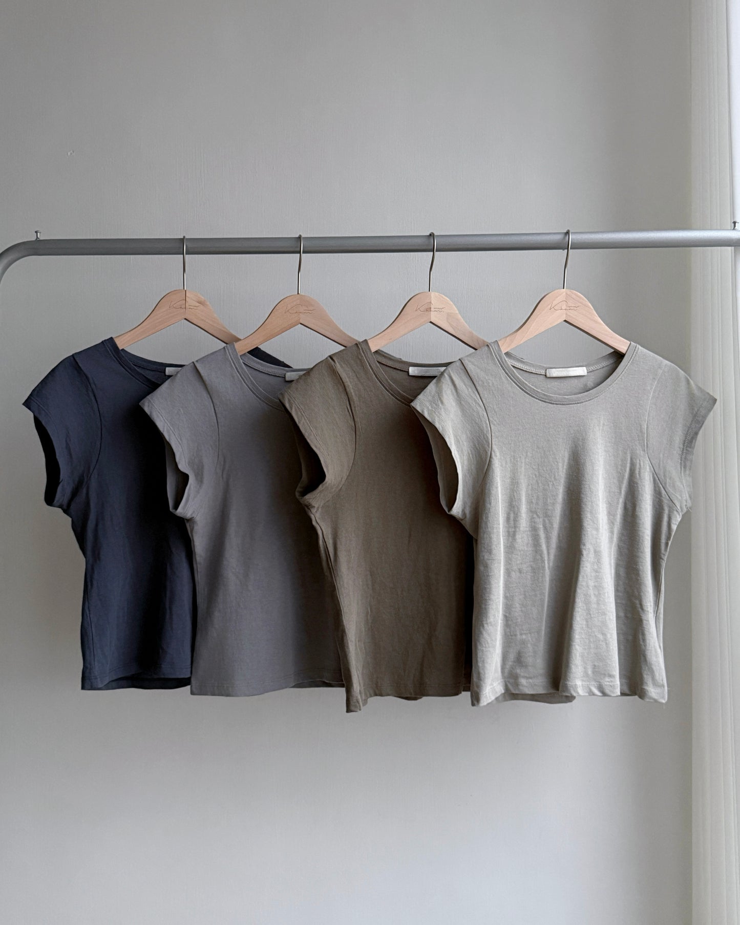 TP548 Basic TEE - Beige | Brown | Navy | Charcoal