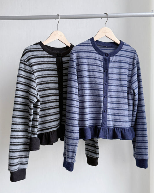 現貨 CD055 Heat Frill Cardigan - Navy | Black