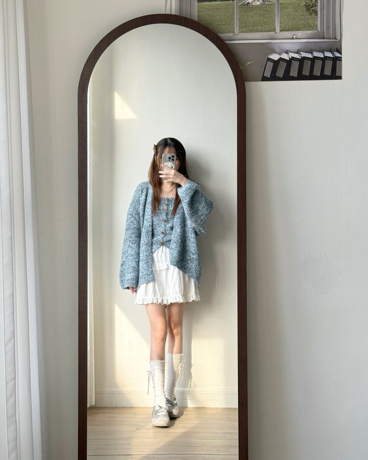 CD056 Cardigan Top Set - Yellow | Blue