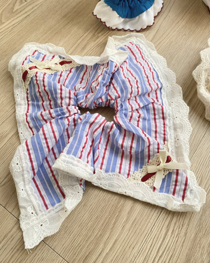 (🥨買2送1) KA336 Square Hair Accessories - Stripe