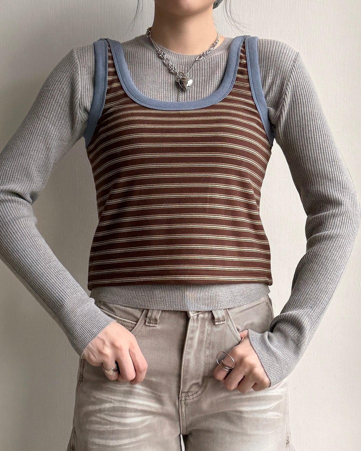 VT271 Caramel Vest - Brown | Blue | Beige