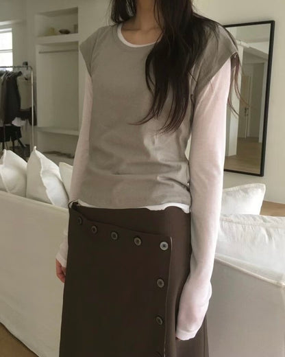 TP578 Edi Short TEE - White | Yellow | Pink | Gray | Blue | Khaki