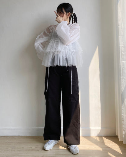 現貨 PT070 Cargo Pants - Ivory | Black