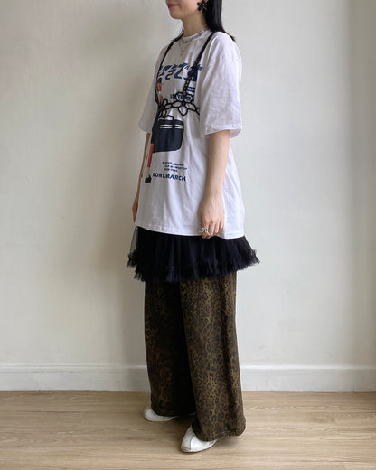 TP521 Oversize Print TEE - White | Gray | Black