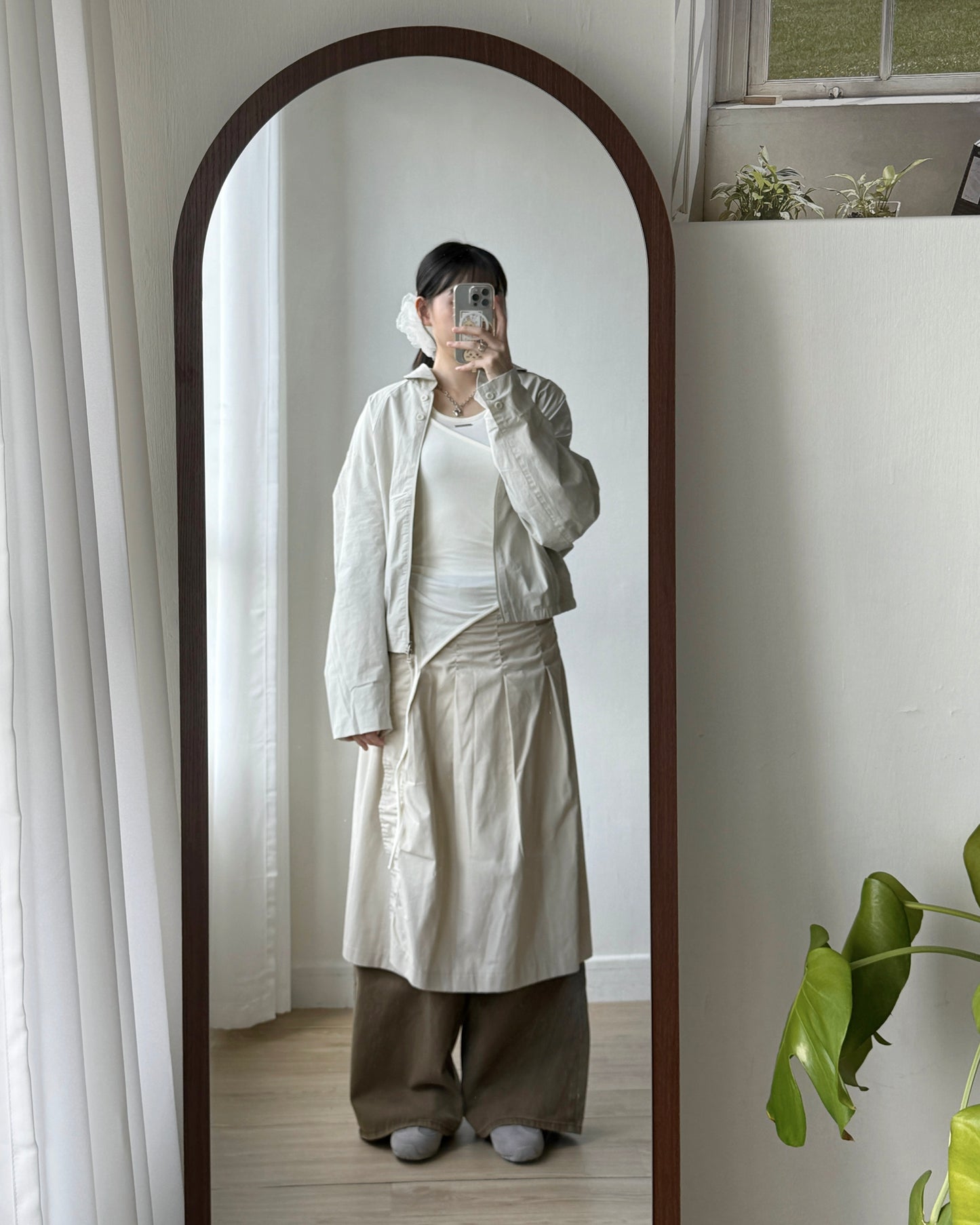 🍂早鳥限定優惠 JK039 Trench Blouson - Ivory | Black