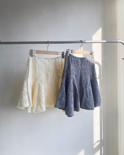 現貨 SK179 Twist Pattern 2Way Skirt - Ivory | Gray