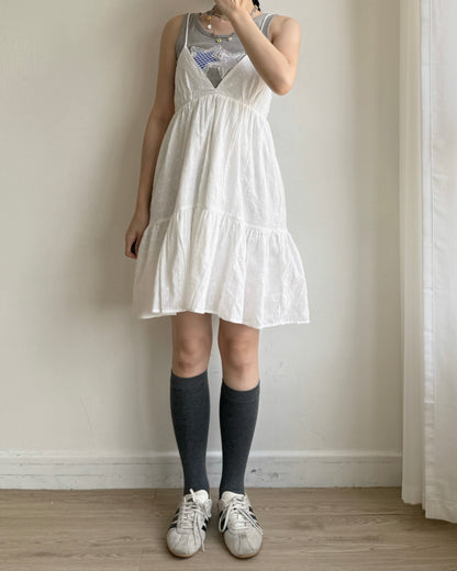 VT307 Star Ribbed Sleeveless - Gray | Butter