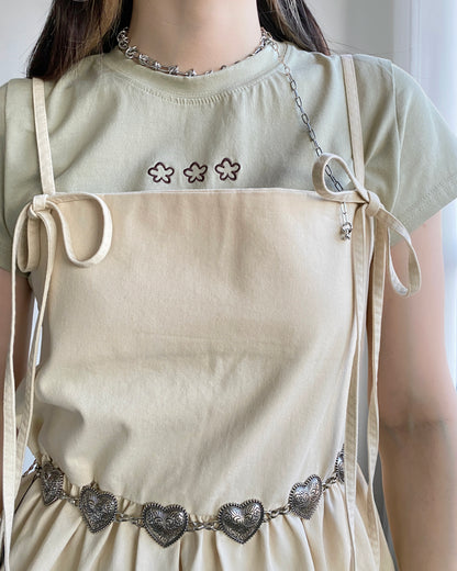 現貨 VT239 Denim Vest - Ivory