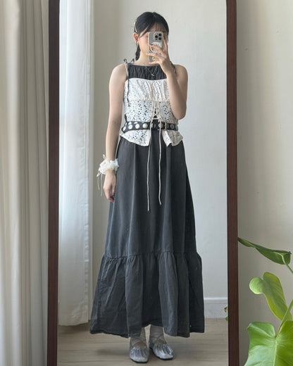 VT319 Eyelet Vest - Ivory