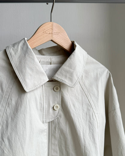 🍂早鳥限定優惠 JK039 Trench Blouson - Ivory | Black