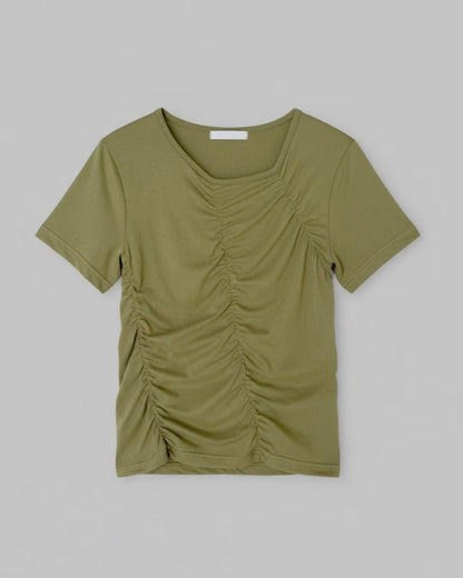 TP585 Embossed Tee - Green | Beige | Charcoal