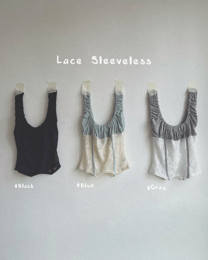 VT328 Lace Sleeveless - Blue | Gray | Black