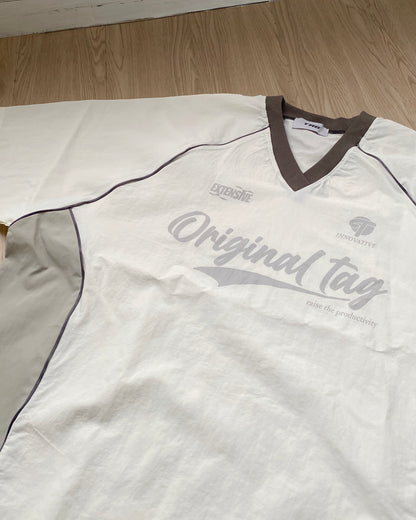 TP515 Unisex Nylon TEE - Ivory | Black