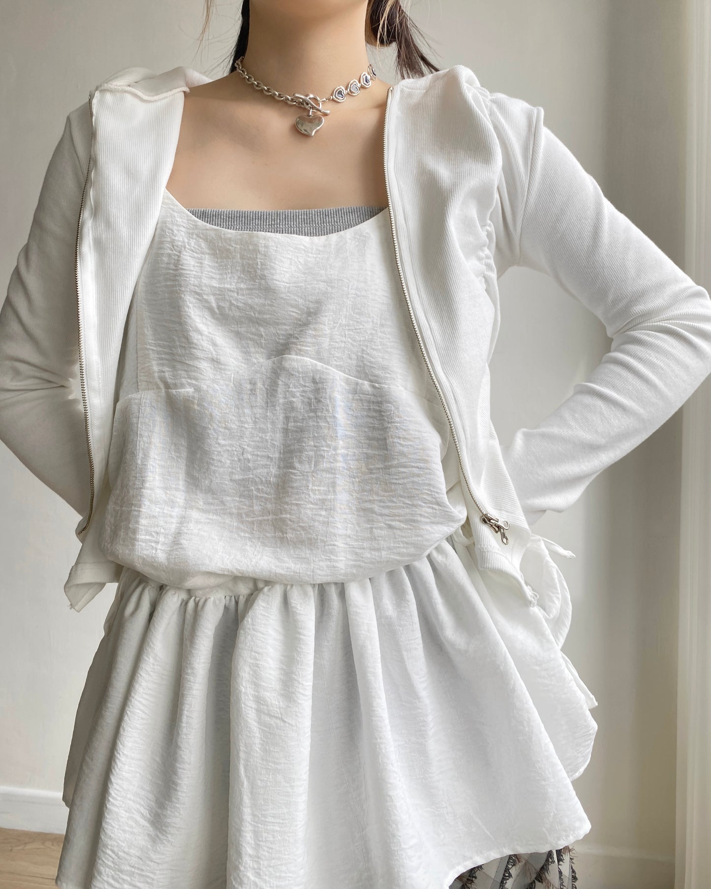 JK038 Casual Jacket - Gray | White | Black