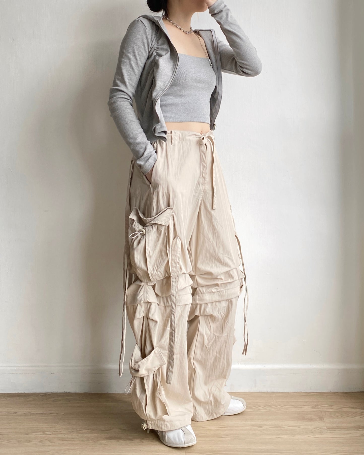 PT069 2way Pants - Beige | Black