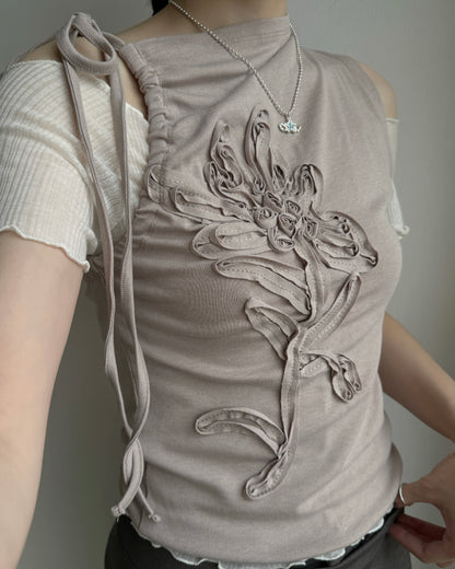 VT288 FaFa Layer Vest - White | Beige | Gray