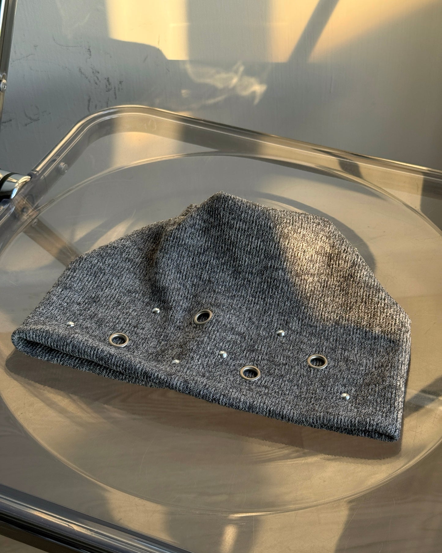 KA389 Knit Hat - Gray | Ivory | Black
