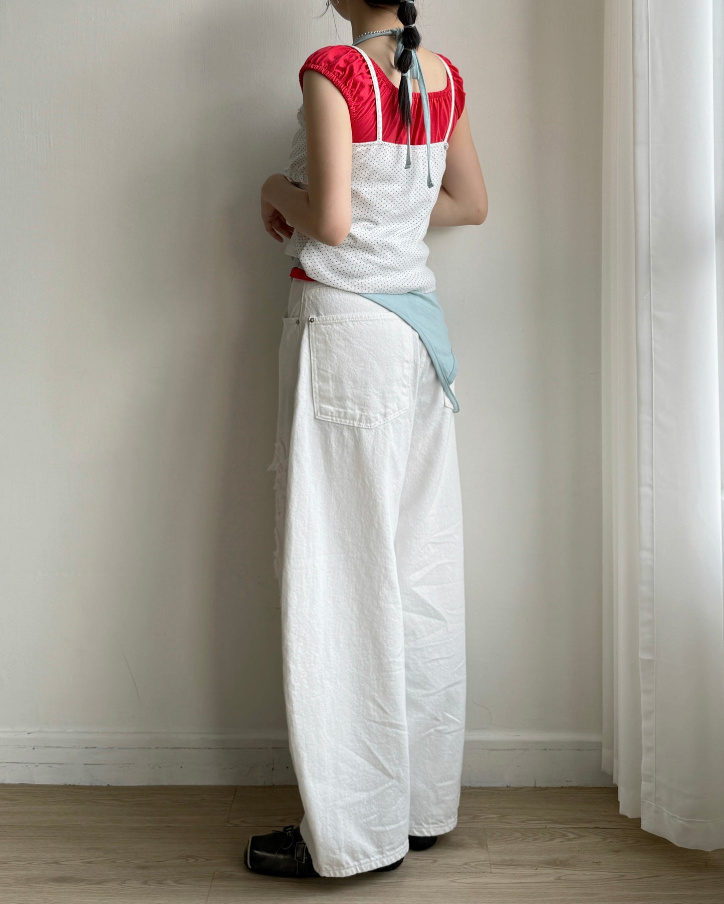 VT284 DotDot Vest - White | Gray