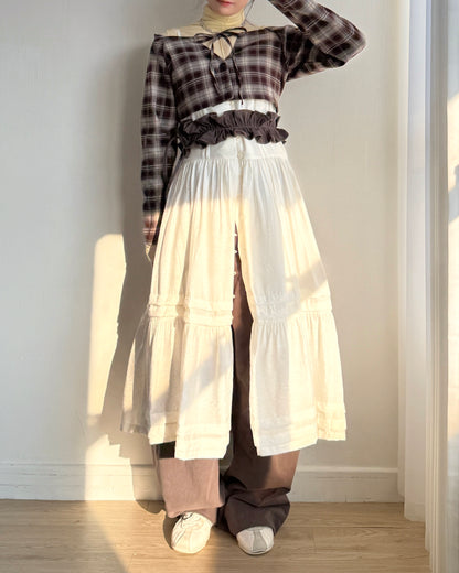 DS286 鈕扣多種穿法OPS - Ivory | Black