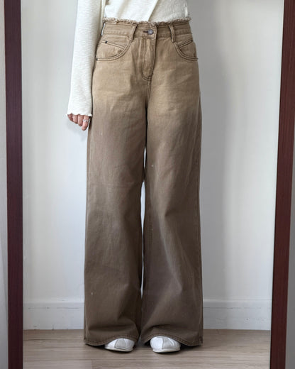 🩵牛仔褲限定優惠 JN060 Washed Wide Jeans - Brown | Drak Gray
