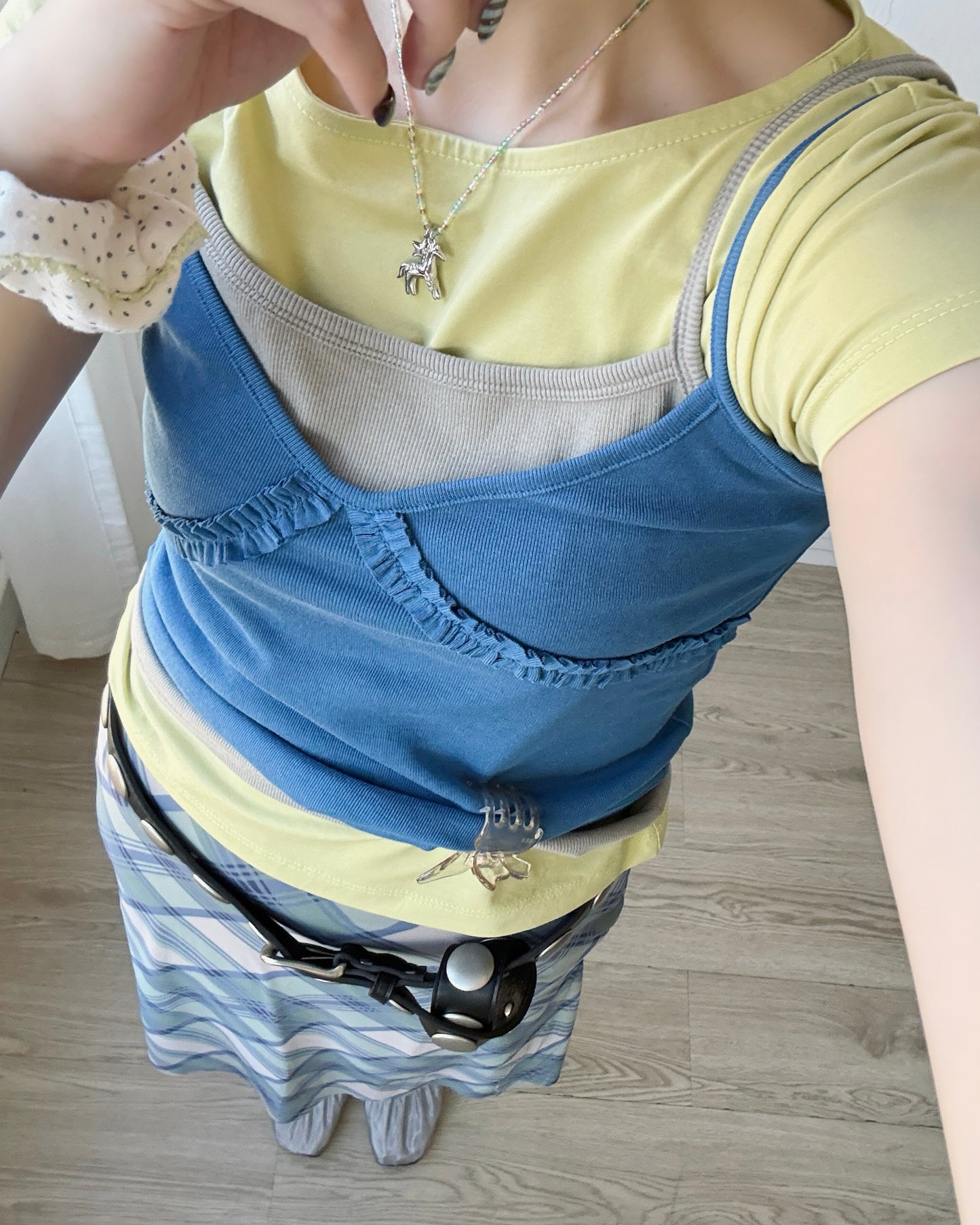 VT313 Frill Sleeveless - Gray | Blue | Purple | Black