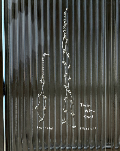 KA427 Twin Wire Knot Necklace | Bracelet