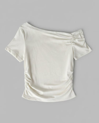 TP596 Wrinkles Top - White | Black | Brick