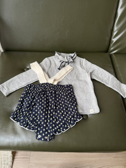 🍪Bebeholic 領結小上衣 - Ivory | Pink | Gray | Charcoal
