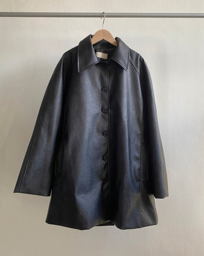 現貨 JK031 Aline PU Leather Jacket - Black